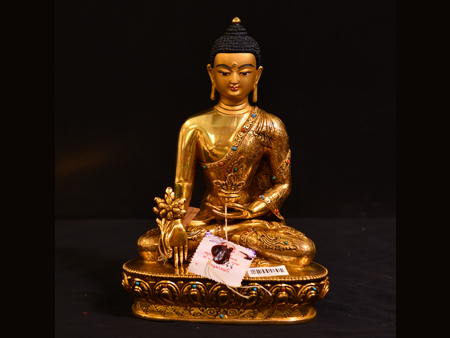 尼泊爾佛像藥師佛23cm