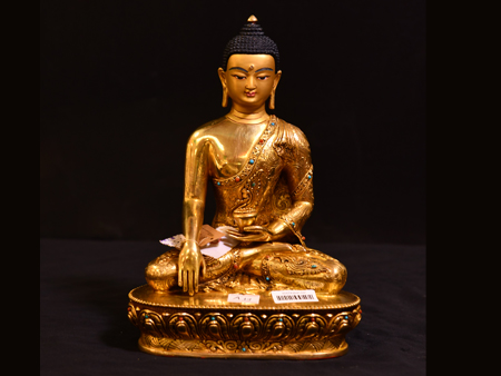 尼泊爾佛像釋迦牟尼佛23cm