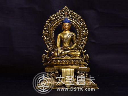 釋迦牟尼佛背光底座33cm