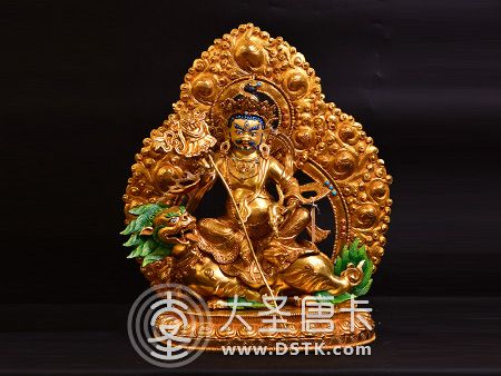 財寶天王鎏金37cm