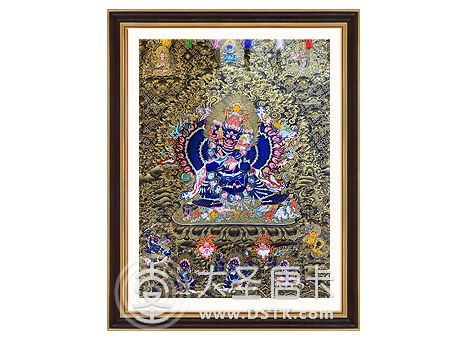 凸金大威德黑金85x62cm