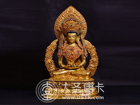 阿彌陀佛鎏金38cm