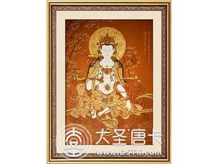 紅唐普賢菩薩100x70cm