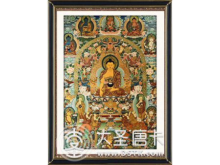 釋迦牟尼佛彩唐100x70cm