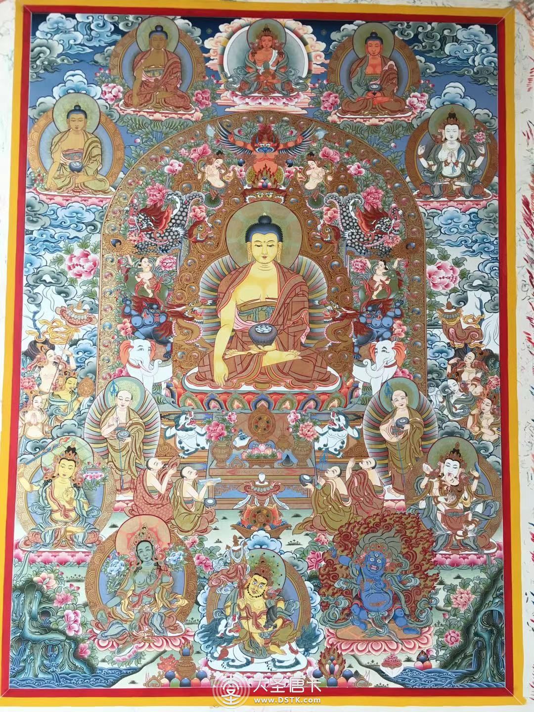 釋迦牟尼1米高彩唐