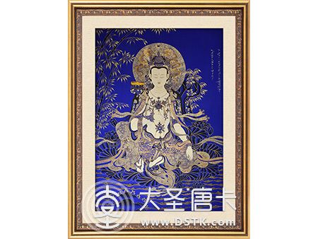 藍唐普賢菩薩100x70cm