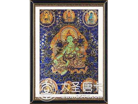 綠渡母藍唐100x70cm