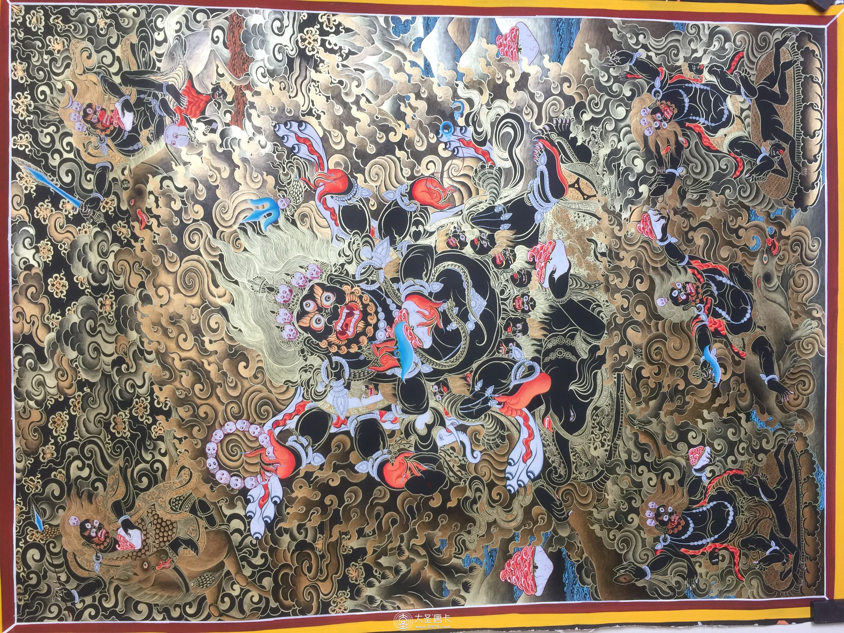 六臂瑪哈嘎拉  高85的寬 55 