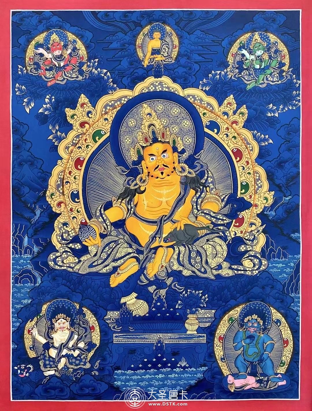 五姓財神，尺寸68×51厘米