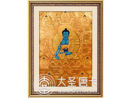 藥師佛金唐100x70cm