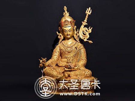 蓮花生大師鎏金50cm