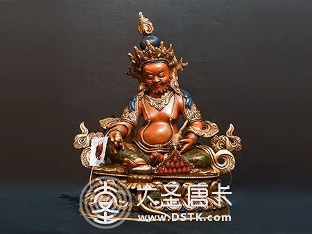 黃財神紫銅33cm