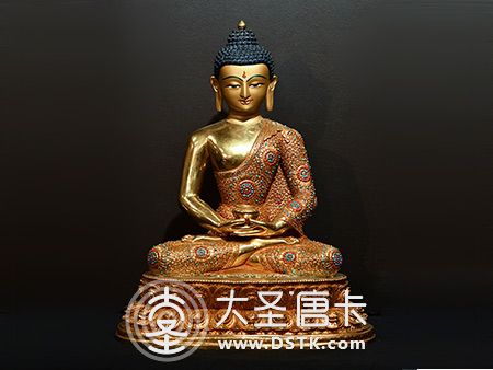 阿彌陀佛鎏金45cm