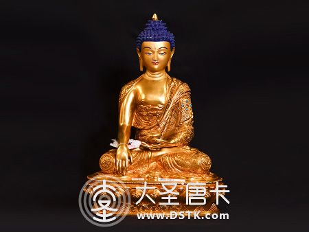 釋迦牟尼佛鎏金34cm