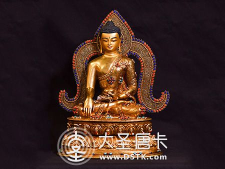 釋迦牟尼佛鎏金33cm