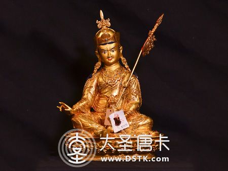 蓮花生大師鎏金34cm