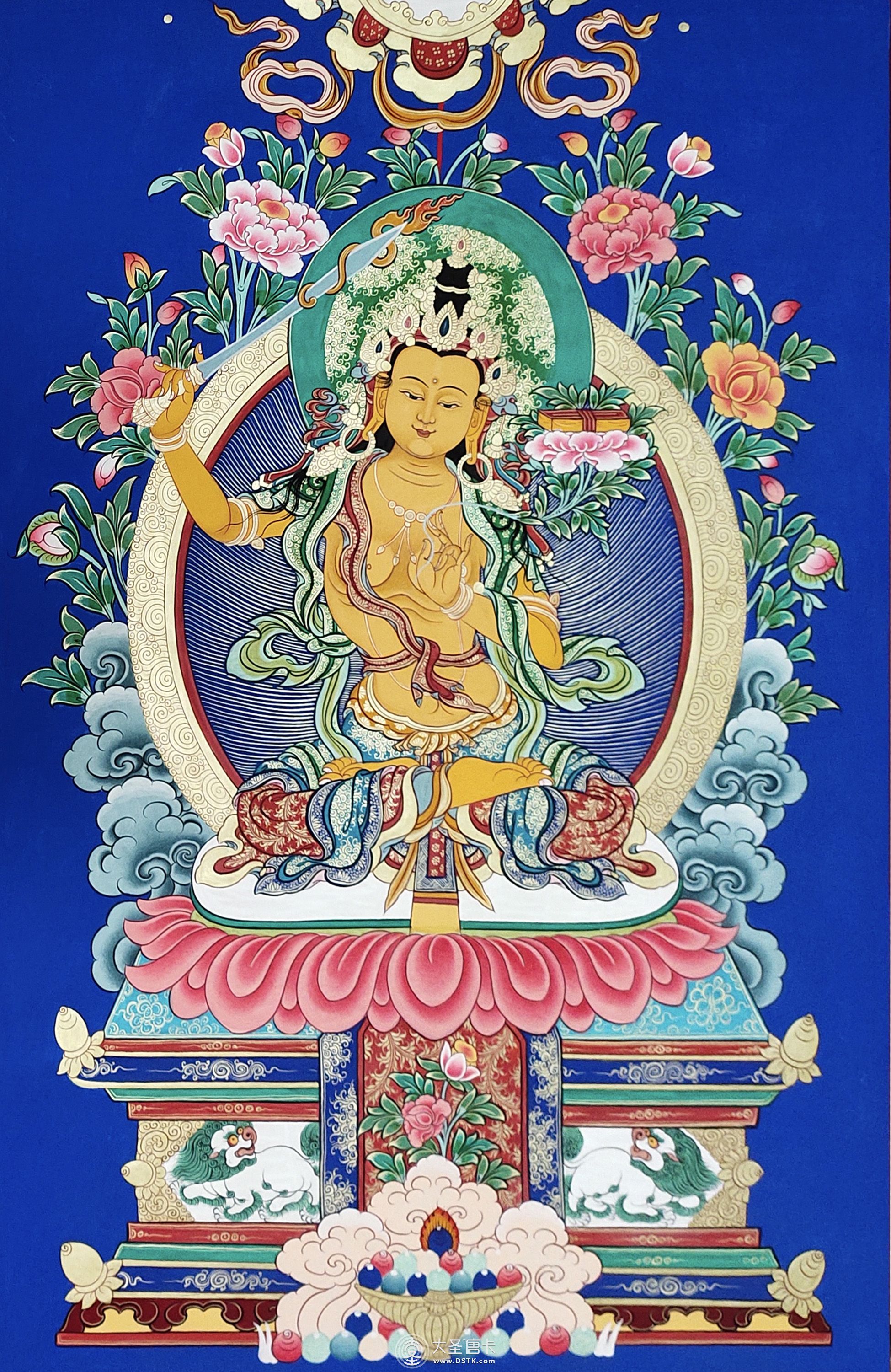 文殊菩薩60×40cm