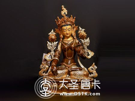 白度母紫銅37cm