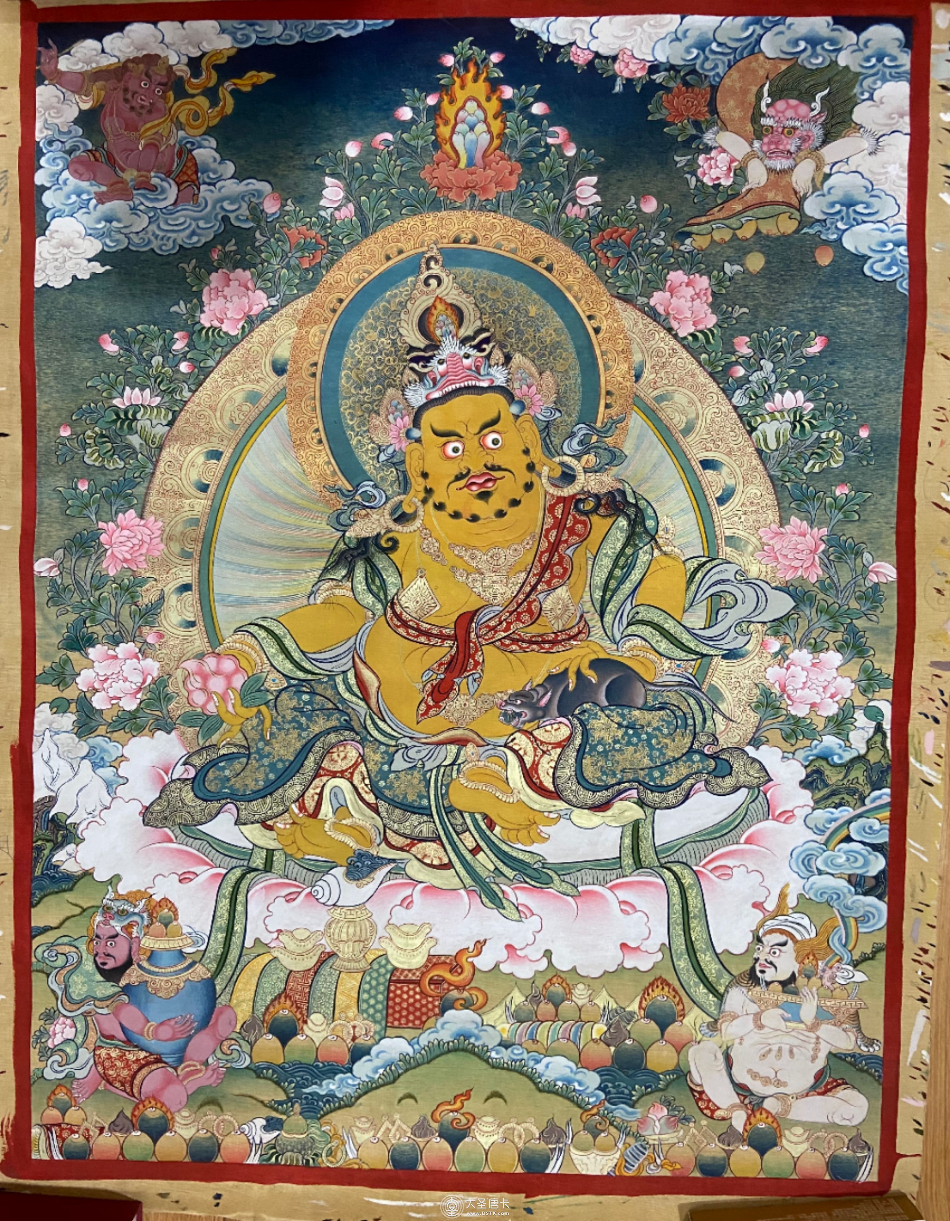 高檔黃財神80×53cm