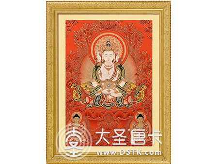 紅唐大日如來60x80cm