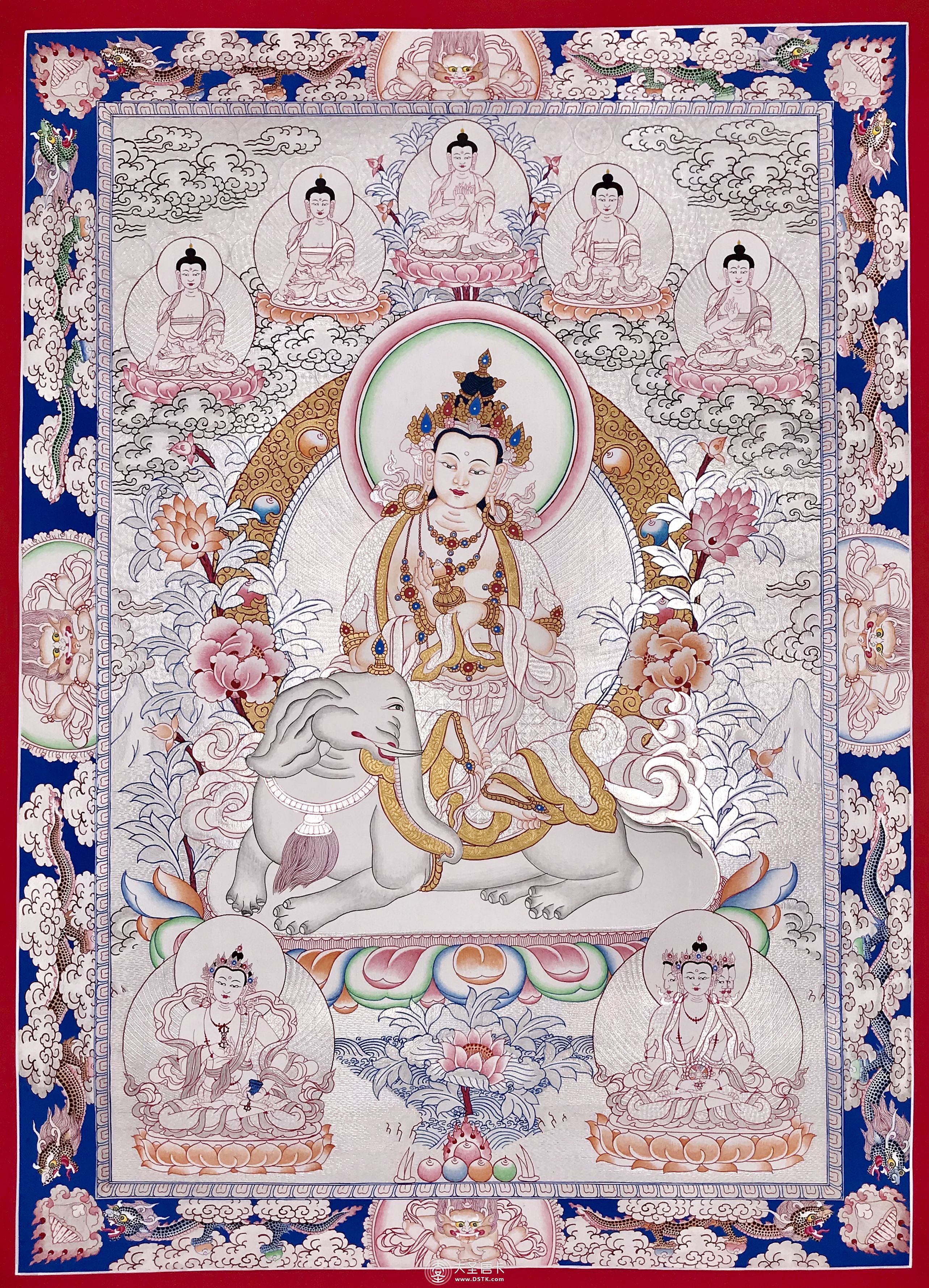 普賢菩薩80×60cm