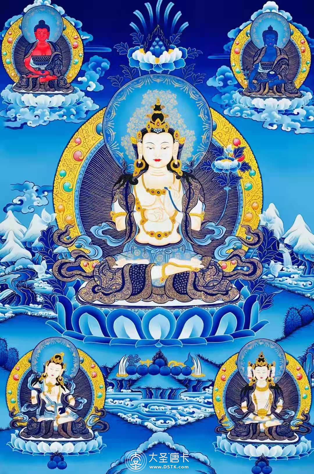 傳世星空大勢至菩薩80×60cm