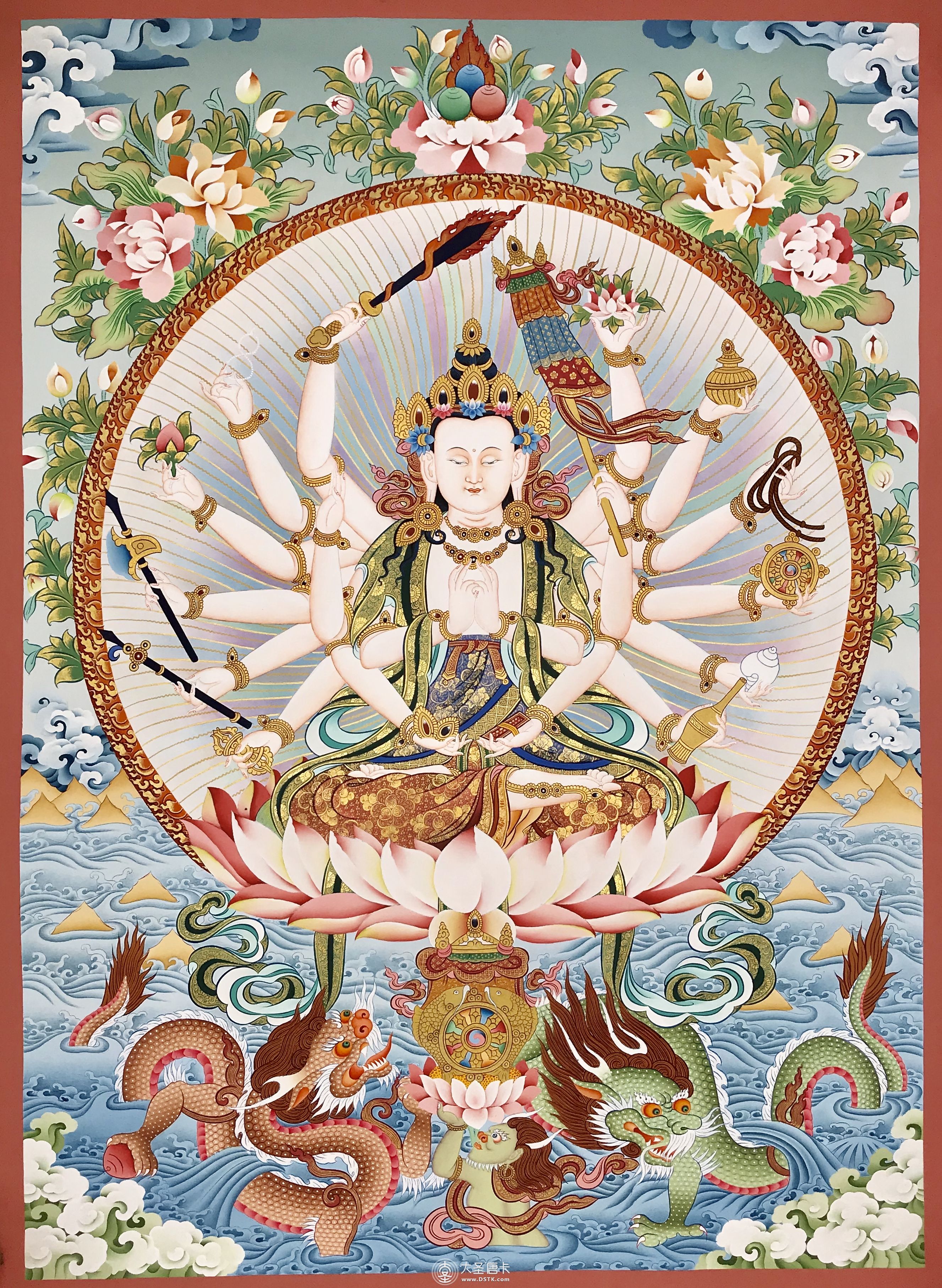 尼泊爾精品準提佛母80-60cm