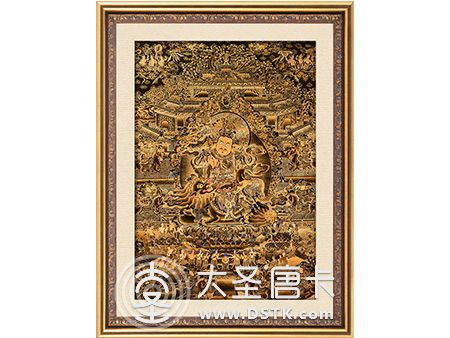 尖措大師八馬財神100-70cm