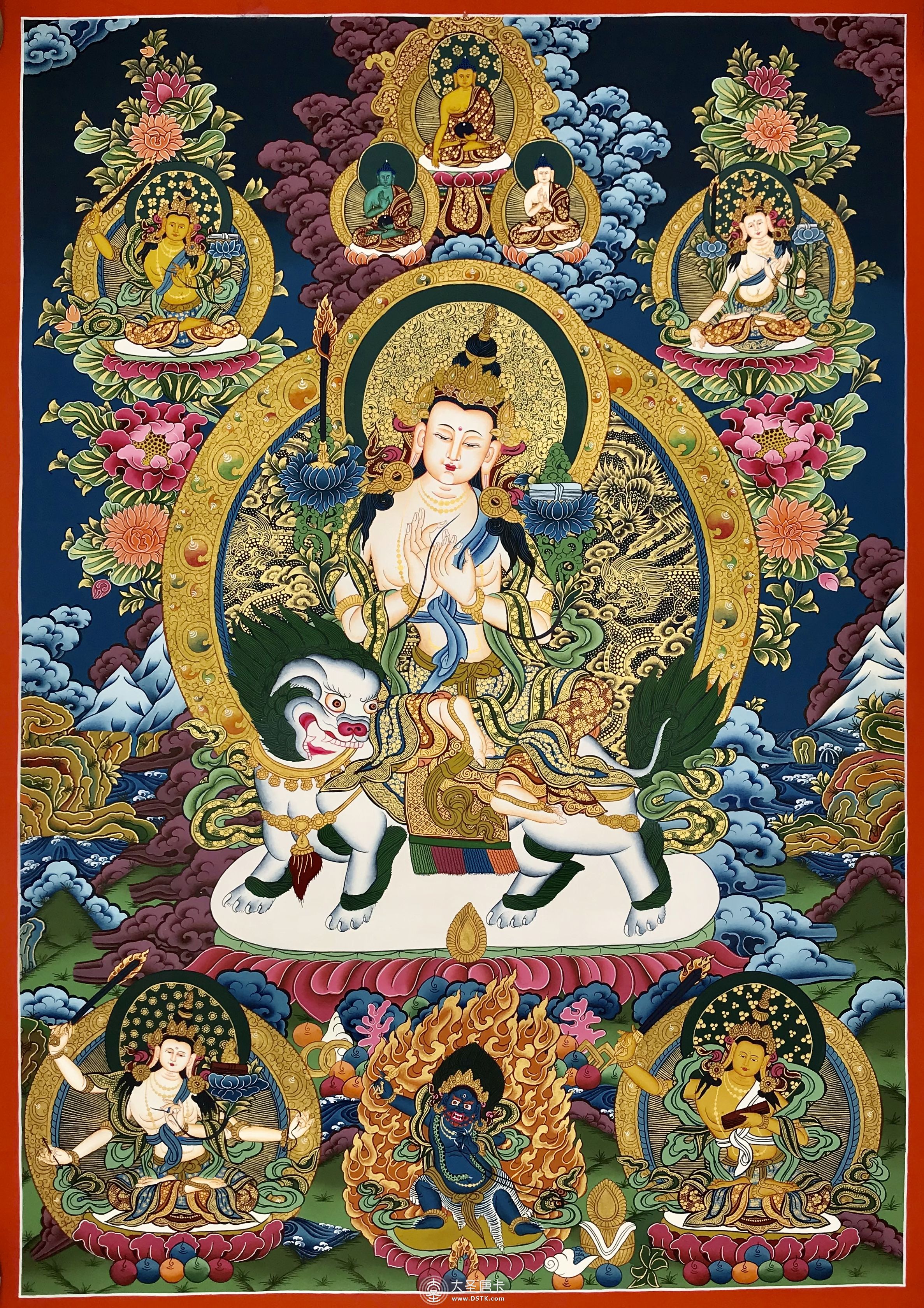 尼泊爾精品文殊菩薩80-50cm