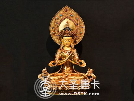 金剛總持鎏金背光40cm