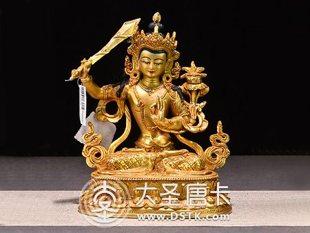 文殊菩薩雙座23cm