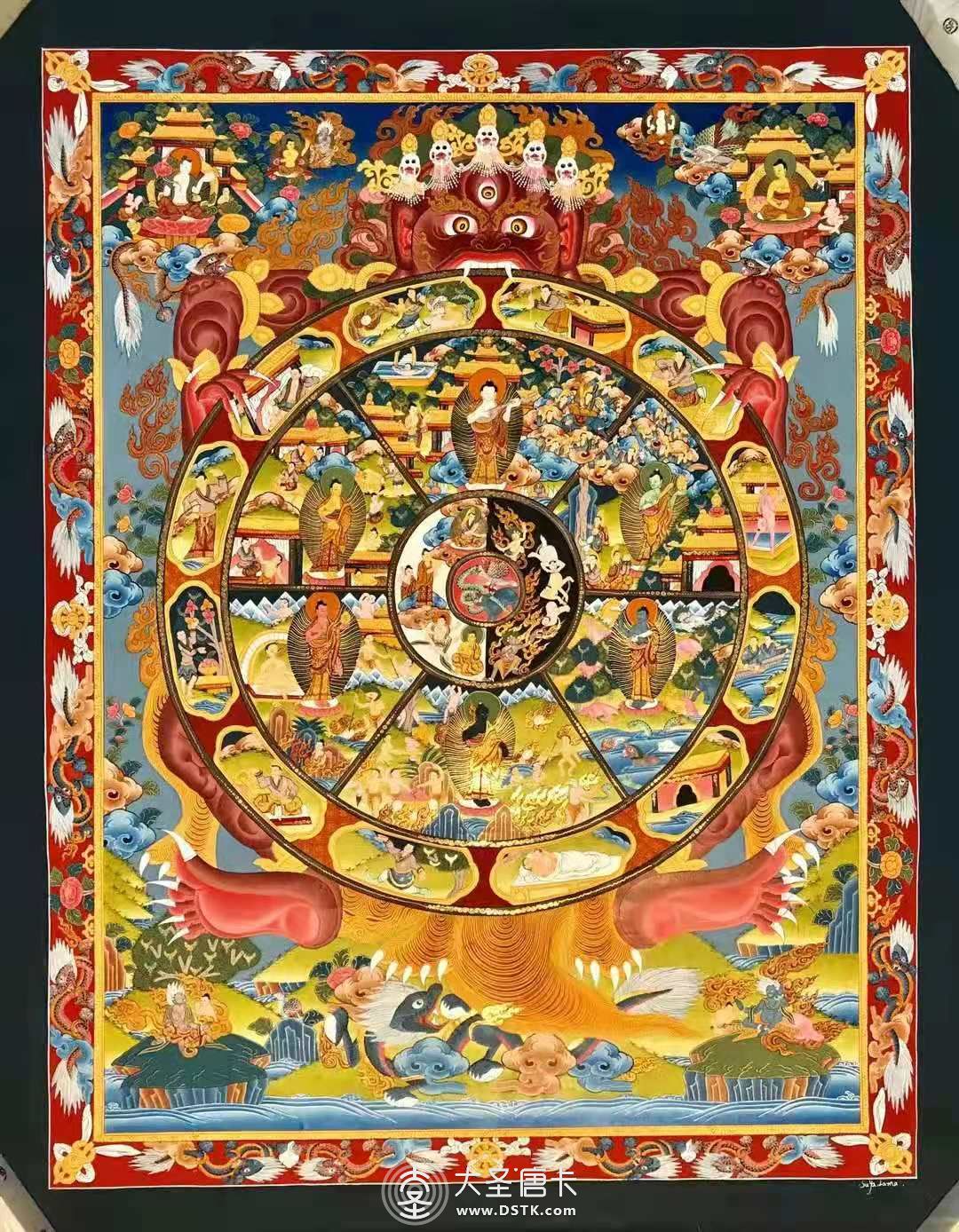 尼泊爾六道輪回85-60cm