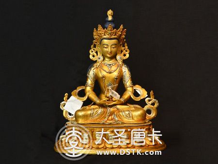 長壽佛鎏金鎏銀38cm