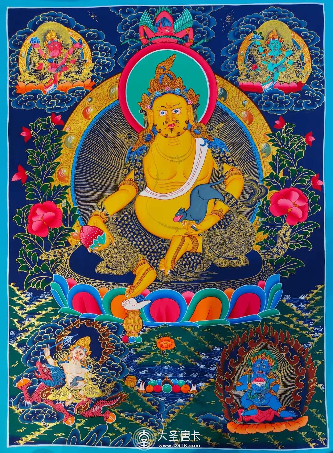 尼泊爾精品黃財神70-50cm