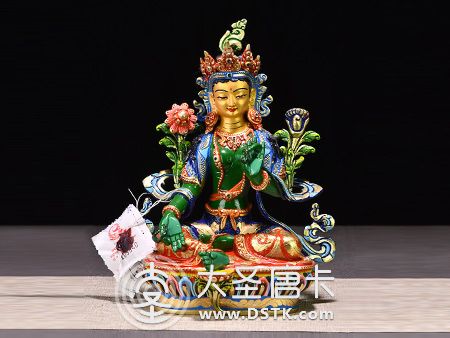 綠渡母彩繪23cm
