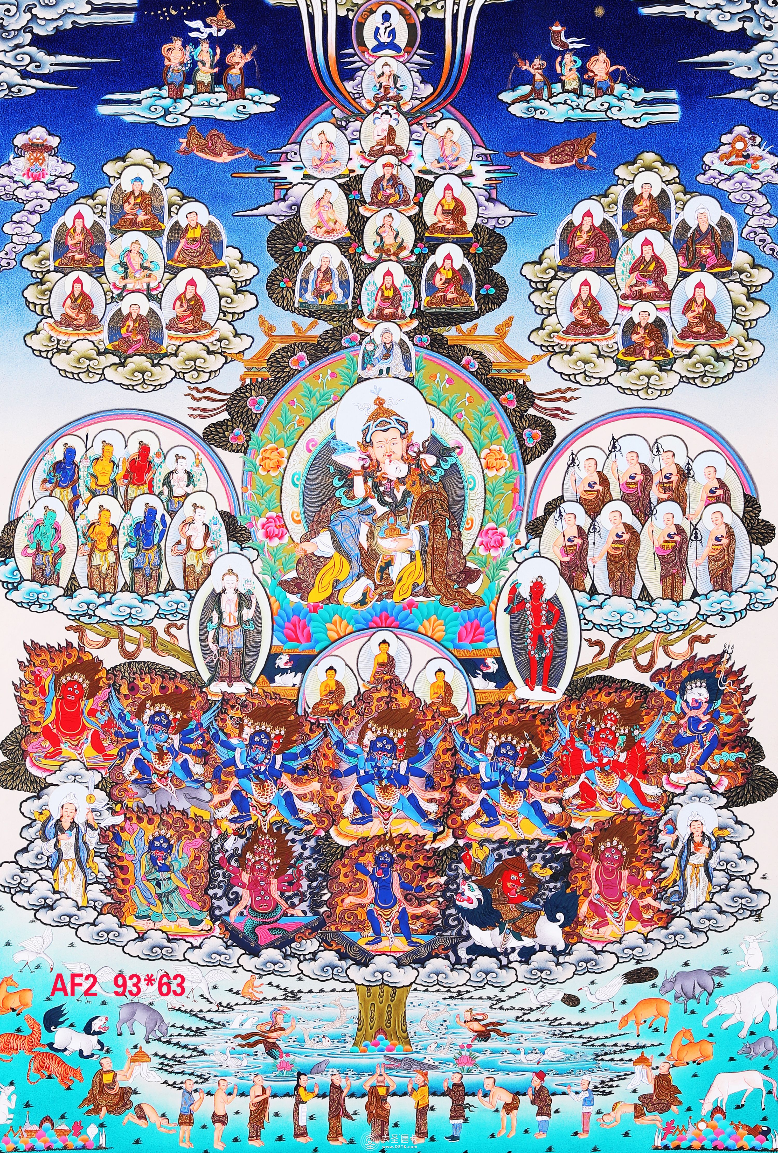 尼泊爾蓮花生大師皈依境95-65cm