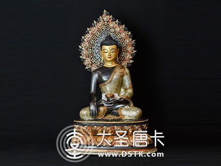 尼泊爾精品紫銅阿彌陀佛38公分