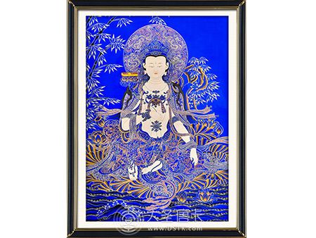 熱貢尖措大師藍唐普賢菩薩100-70cm