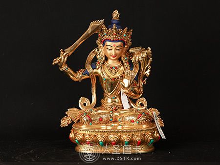 尼泊爾johnny佛像文殊菩薩23公分