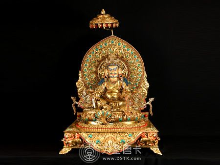 尼泊爾johnny佛像黃財神37公分加底座70公分