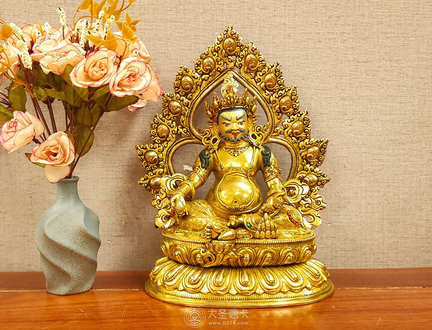 尼泊爾johnny佛像黃財神30公分