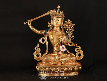 尼泊爾帕坦佛像文殊菩薩55公分