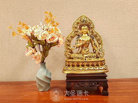 地藏王鎏金背光27cm