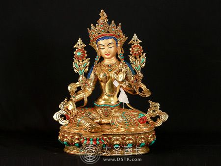 尼泊爾johnny佛像綠度母35公分