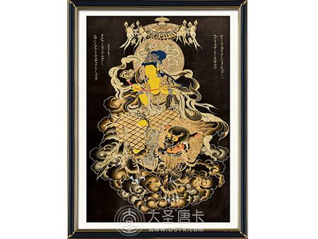 熱貢尖措大師黑金文殊菩薩100-70cm