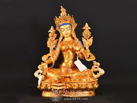 尼泊爾johnny佛像綠度母34公分