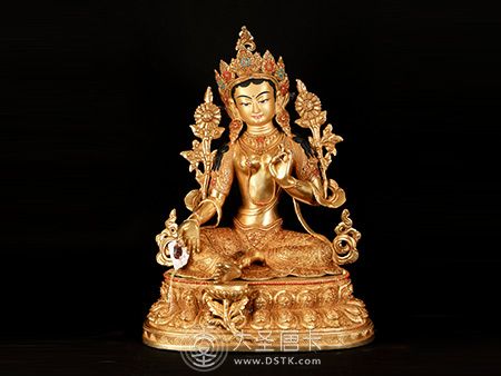 尼泊爾liang佛像綠度母50公分