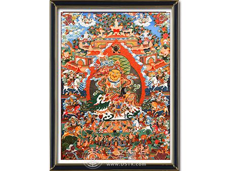 彩唐八馬財神110-75cm