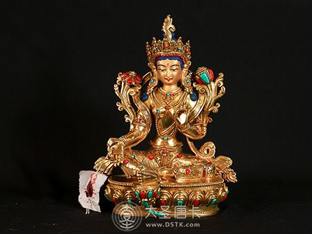 尼泊爾johnny佛像綠度母23公分