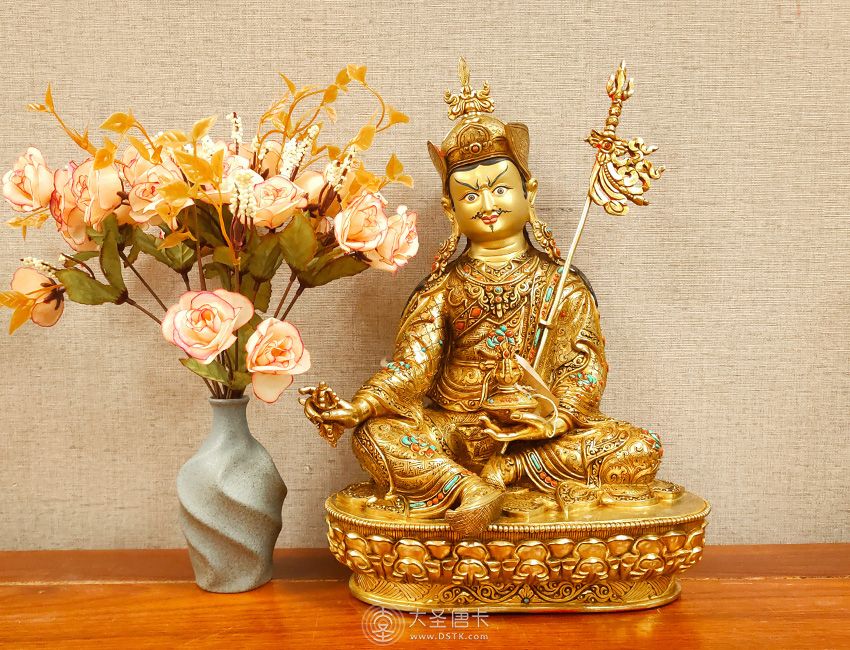 蓮花生大師鎏金36cm